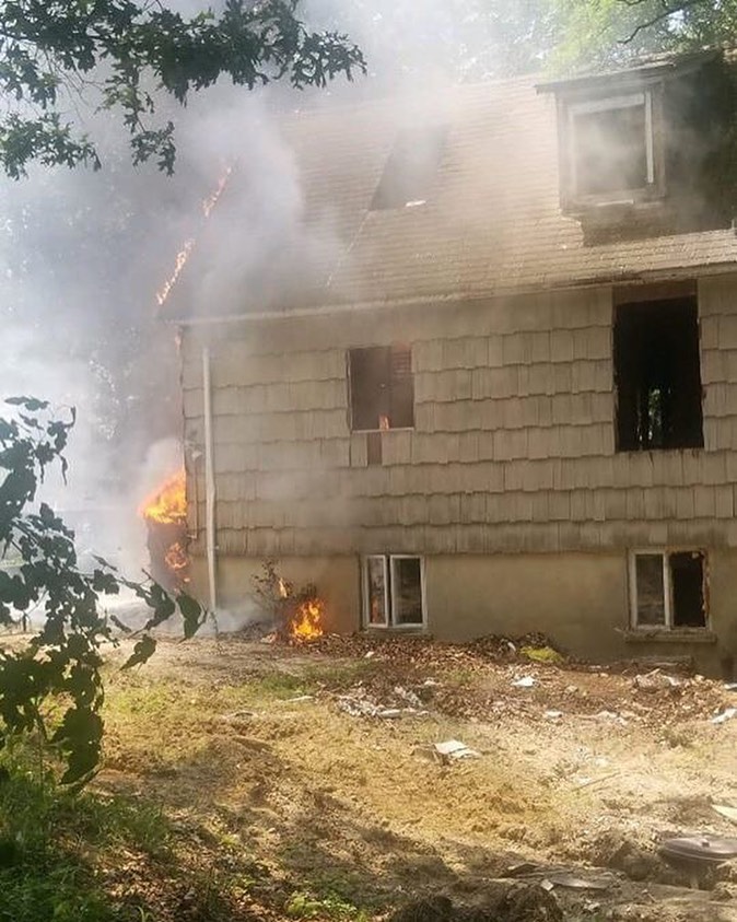 Photo came from the Holtsville FD Facebook Page